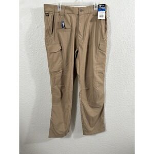 Galls Elite Ops Tactical Pants Mens 36x30 Tan Ripstop Stretch Cargo Workwear